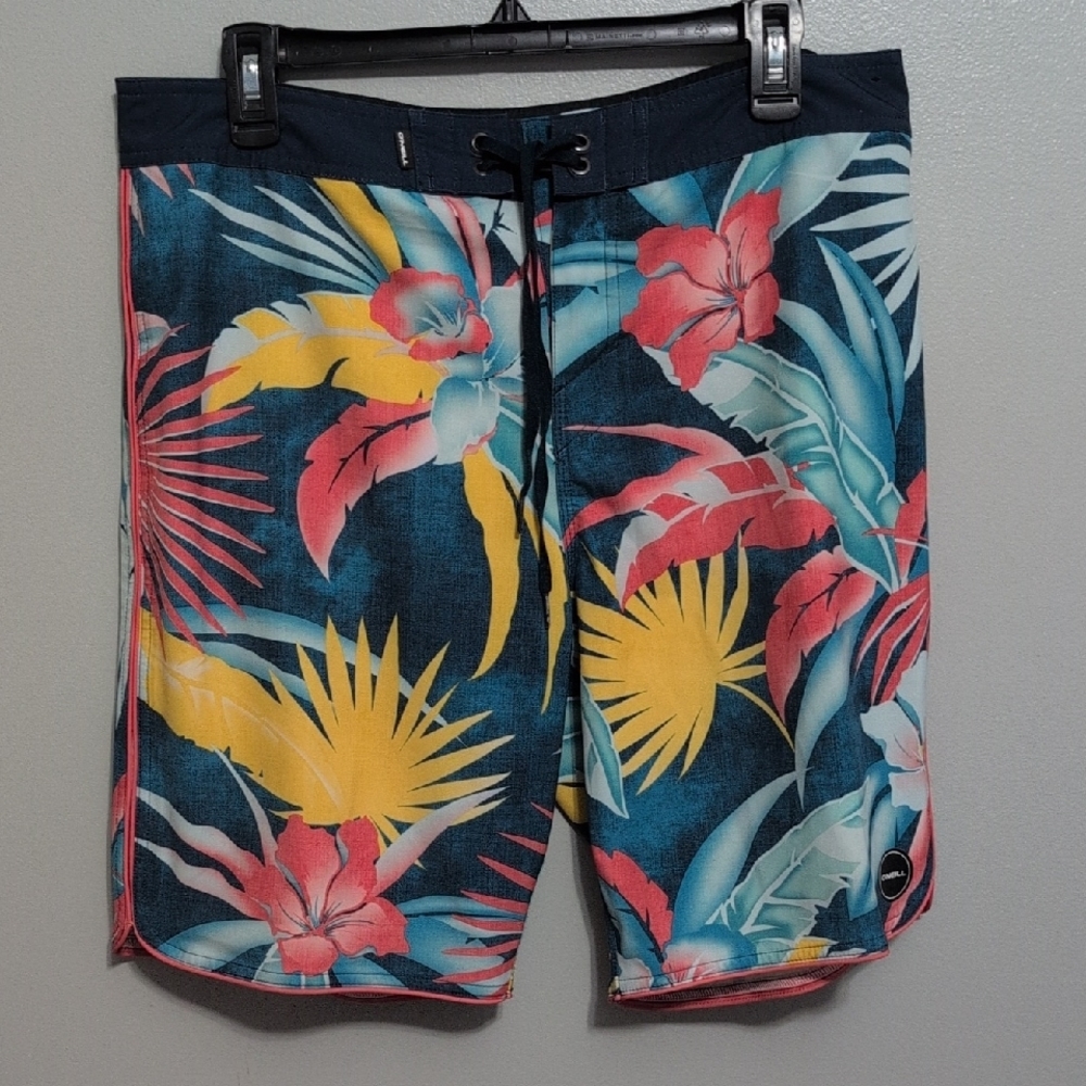 SPRING O’Neill Hyperfreak Board Shorts Tropical Floral Stretch Mens 32